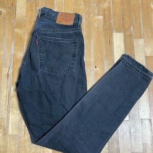Women’s Levi’s black 501 S jeans